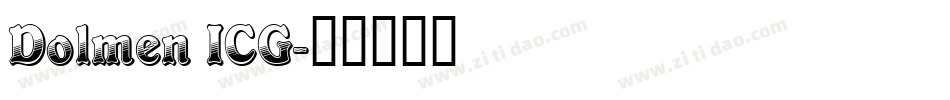 Dolmen ICG字体转换